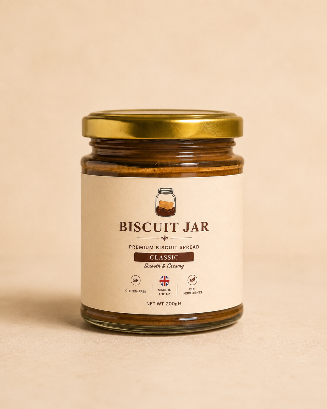 Biscuit Jar Original – Gluten-Free Caramelised Biscuit Spread (200g)